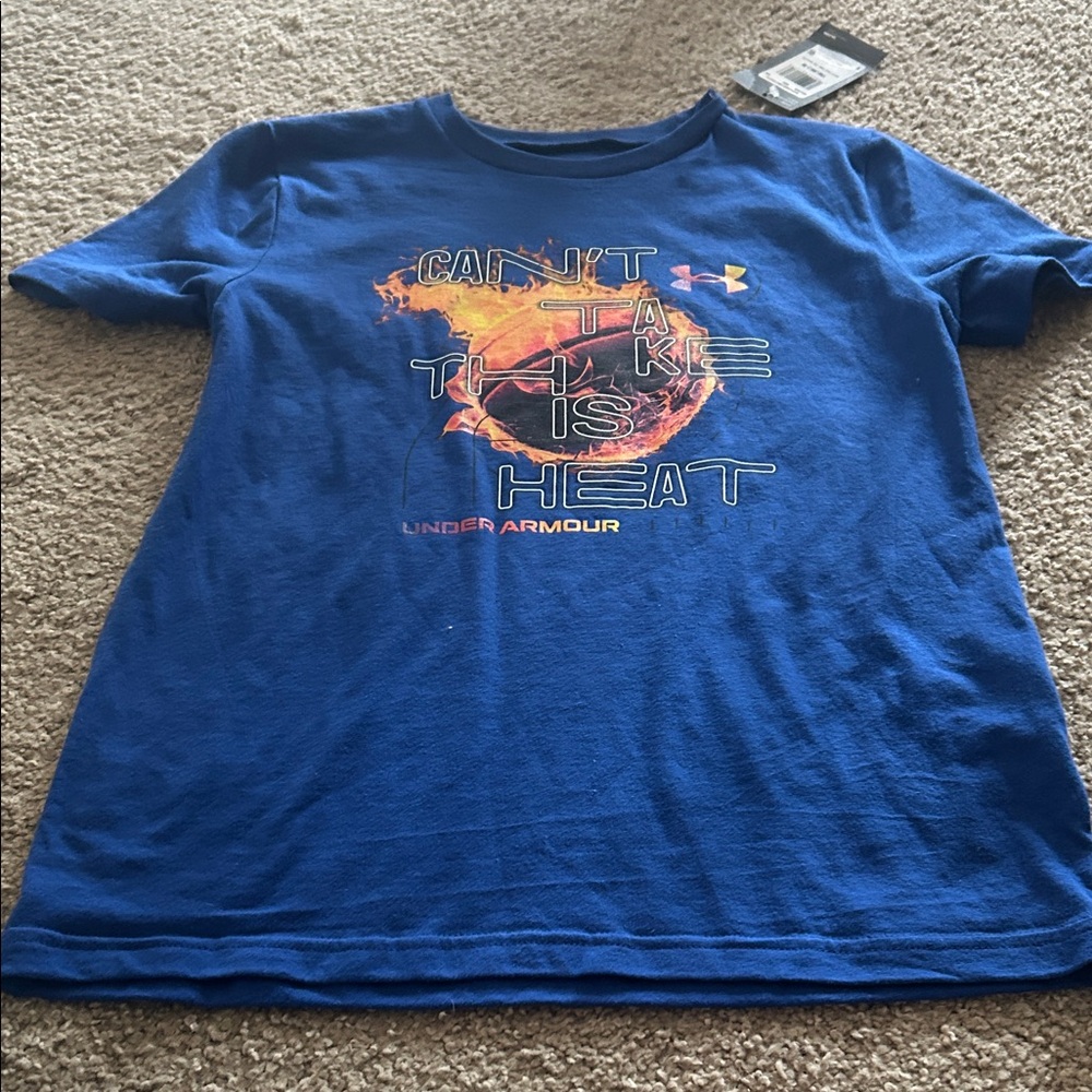 Under Armour Kids Blue 'Can't Take the Heat' T-Shirt